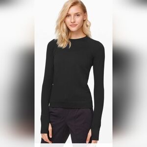 Lululemon Black Fitted Long Sleeve Hoodie